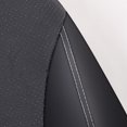 thumbnail image 2 of Graflsoa Black & Grey 9-Piece Perforated PVC Leather Car Seat Cover Set with Sponge Padding, Includes Front, Rear, and Headrest Covers (118x56cm, 130x78cm, 130x56cm, 28x30cm), 2 of 7