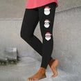thumbnail image 2 of YOIAVAIOY Novelty Christmas Leggings for Women High Waisted Snowflake Gradient Print Tights Buttery Soft Stretch Yoga Pants Xmas Gifts Black XXL, 2 of 5