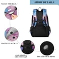 thumbnail image 4 of FORMRS Unisex School Backpack 17" Student Travel Bag with Laptop Compartment, Watercolor Blue Marble Pattern, 4 of 7