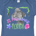 thumbnail image 4 of Inktastic St. Petersburg Florida Cute Swimming Manatee Boys or Girls Baby Bodysuit, 4 of 5