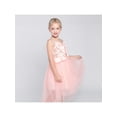 thumbnail image 2 of Robe de Demoiselle d'Honneur Rose Blush Nœud Papillon Hi-Low Mariage Fête 12 Ans, 2 of 9