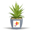 thumbnail image 1 of Football Athletes  Emphatic Fake Pineapple Flower Pot Vase Mini Decor, 1 of 3