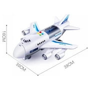 Kids Airplane Toy with Music,Sound and Light,Inertia Airplane with Mini Cars,Vehicles Passenger Plane Toy for Boys Girls