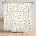 thumbnail image 6 of Tchckioa Boho Printed Shower Curtain,47x72 Inch Waterproof Hooks Bath Curtain Decor for Bathroom,Yellow, 6 of 6
