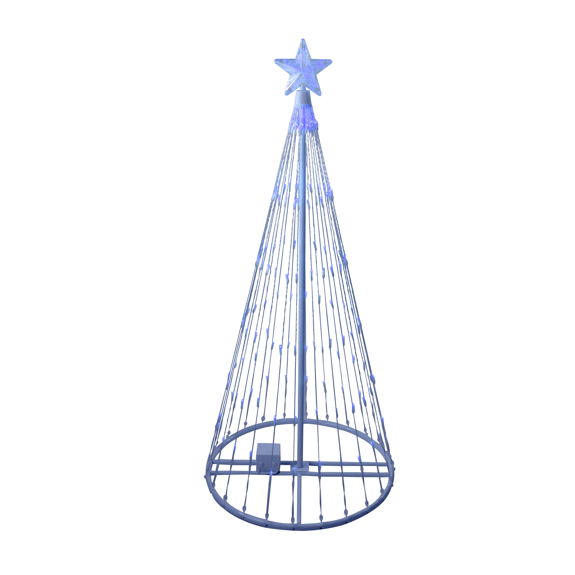 4' Blue LED Lighted Christmas Tree Cone Outdoor Yard Decor - Walmart ...