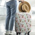 thumbnail image 2 of Green Highland Cow Flower Pattern Luggage Cover Fashion Suitcase Cover Baggage Covers Fit 25-28 Inch Luggage (Go Travel), 2 of 5