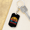 thumbnail image 6 of Keep Calm Bitcoin Crypto Stainless Steel or 18k Gold Premium Swivel Dog Tag Keychain, 6 of 16
