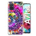 thumbnail image 1 of MUNDAZE Samsung Galaxy A71 4G Shockproof Clear Hybrid Protective Phone Case Vibrant Pink Purple Tie Dye Summer Leopard Swirl Rainbow Cover, 1 of 5
