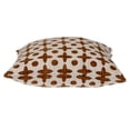 thumbnail image 2 of Nassau Collection Abstract Print Cotton Throw Pillow - 18" - Brown and Beige, 2 of 4