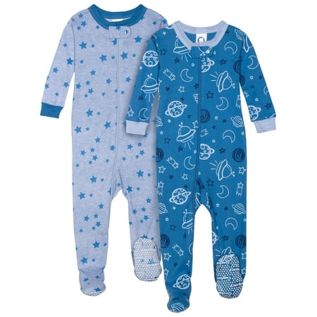 Gerber Organic cotton unionsuit pajamas, 2pk (baby