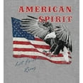thumbnail image 2 of Americana Let Freedom Ring Heather Gray Men's Crew Neck Short Sleeve Tee-Medium, 2 of 2