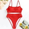 thumbnail image 4 of Womens Swimsuit Swimsuit for Women 2 Piece Womens High Waisted Swimsuits Bottom Padded Bathing Suits Bikini Sets Top Two Piece Swimwear, 4 of 5