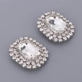 thumbnail image 3 of ziyahi Rhinestone Shoe Clips Wedding Buckle DIY Bride Shoe Decorative Charms White, 3 of 9