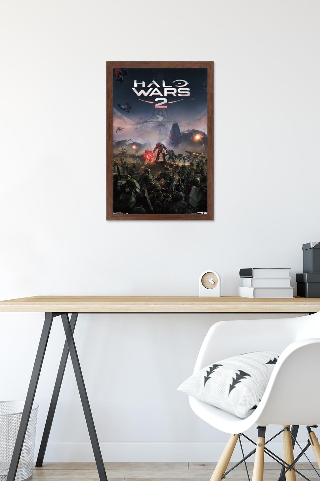 Halo: Halo Wars 2 - Key Art Wall Poster, 14.725" x 22.375", Framed