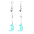 thumbnail image 5 of QIQUWOHUL 1 Pair Earrings For Women's Daily Date Beach Alloy Drop Fashion Moon & Star Earrings Moon Man On The Moon Phases Earrings, 5 of 8
