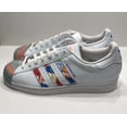 thumbnail image 1 of New Ad-id-as Superstar White Blue Orange Shoes Sneakers Men's Size 8, 1 of 6