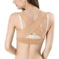 thumbnail image 6 of ZQUUVOU Women's Front Closure Bra Brace Up Lightweight Posture Corrector Sleeveless Back Brace Support Shaper Beige, 6 of 9