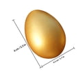 thumbnail image 2 of CRAFTHROU 10Ud Huevos Dorados De Madera Para Festiva Y Ambiente, 2 of 8