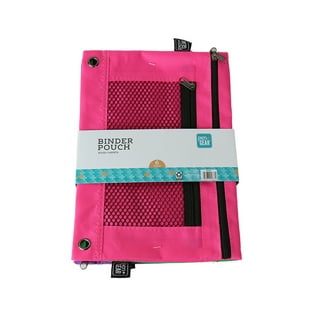Pen + Gear Cloth Zipper Pencil Pouch, Pencil Case, Pink, 8.75 x 4.25
