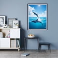 thumbnail image 7 of Diamond Art Kit for Adults, Dolphins Jumping Against Blue Sky Diamond Painting for Adults Beginners, DIY Diamond Art Painting Kits, 5D Diamond Painting Crafts for Home Decor 12x16 Frameless, 7 of 7