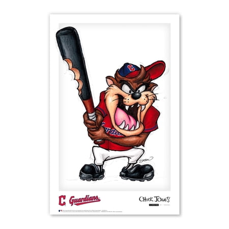 Tasmanian Devil Cleveland Guardians 11 x 17 Poster Print