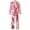 Red, variant on CUZIBR Matching Christmas Pajamas For Family Striped Long Sleeve Tops And Pants 2 PC Set Lapel Leisure Homewear,Red