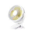 thumbnail image 1 of sweethay Clip Fan Portable Ventiladores para dormir giratorios de 360 grados con cable de carga Electrónica Blanco Alimentación USB, 1 of 6