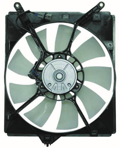 motor & shroud A/C Condenser Cooling Fan For 2000-2004 Toyota Avalon w/ blade 