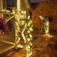 thumbnail image 5 of Paquete de 2 Guirnaldas de Luces LED de Hiedra Artificial con 2M 20 LED, Luces de Cortina de Hiedra, Guirnalda de Hiedra para Interior, Dormitorio, Hogar, Jardín, Boda, Decoración de Fiesta [Clásico], 5 of 5