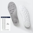 thumbnail image 1 of Sports Insole 4D Cloud Style Sweat Absorbing Breathable Thickened Shock Absorption Super Soft and Comfortable Elastic Insole GRAY 38, 1 of 6