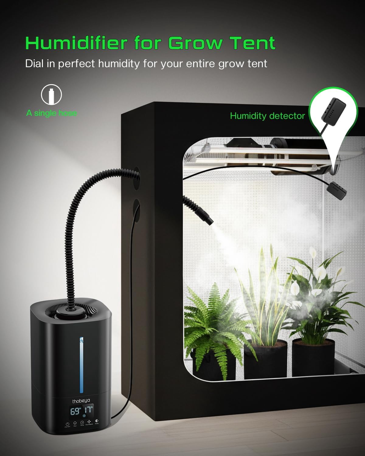 5L Reptile Humidifier Fogger with Timer and Remote Control for Amphibians