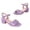 Purple, variant on Girl Heels Girls Footwear Girls Dress Shoes Sandals Chunky Low Heels Bow Ankle Strap Flower Girl Wedding Party Shoes Purple,2.5
