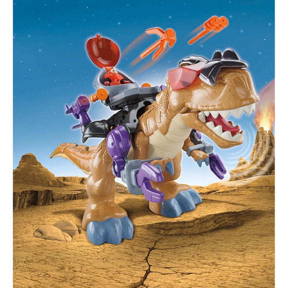 フィッシャープライスImaginext メガT-レックス 2011 Fisher-Price Imaginext Electronic Mega T-Rex Dinosaur Dino Battle Tech  Gear