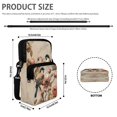 thumbnail image 6 of FUIALDOLG Bird Rose Floral Art Theme Lightweight Crossbody Bags, Polyester Crossbody Purse with Zipper Shoulder Pouch for Daily Use Travel, 6 of 7