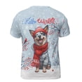 thumbnail image 2 of Hello Winter Australian Cattle Dog Smiling in Red Scarf Hat Welcome Christmas All Over Print 3D Shirt Unisex Merch Heeler Lover Gifts - 00017, 2 of 6
