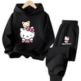 thumbnail image 5 of Conjunto de sudadera y pantalón de chándal de Hello Kitty para niños y niñas, conjunto de dos piezas de moda para niños de 3 a 14 años, 5 of 5