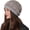 Grey, variant on Womens Fashion Slouchy Beanie Hats Winter Soft Warm Knit Beret Skull Cap Long Baggy Cable Knitted Hat Cancer Headwear