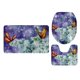 thumbnail image 1 of Alfombras de , Alfombra de , de 3 Alfombrils de de Y Alfombrils apariencia de U, 12 Patrones de Mariposas para El Mariposa 1 Soledad Conjunto de alfombra de baño, 1 of 9