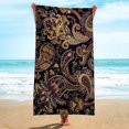 thumbnail image 4 of dinapents 75x150cm XL Microfiber Beach Towel - Lightweight Compact Sand-Resistant Square Print for Travel & Outdoor Activities, 4 of 8