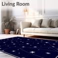 thumbnail image 2 of ODIKA 5' x 7' Machine Washable Non-Slip Area Rug, Cosmic star High Traffic Rug, Blue, 569799, 2 of 7