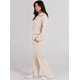thumbnail image 3 of Conjunto de chándal de 2 piezas para mujer, otoño de 2023, sudadera holgada con media cremallera y pantalón de chándal de pierna ancha, conjunto de chándal para estar en casa., 3 of 5