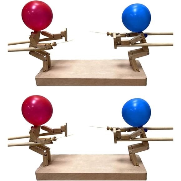 LAICAIW Wood Balloon Game | Challenging Wood Game with 50pcs Balloons | Exercise Hand Dexterity Board Game for Game Room, Living Room, Bedroom, Classroom, Playground