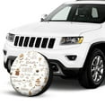thumbnail image 2 of Kll Coffee Tire Cover,Universal Wheel Tire Cover For Trailer, Rv, Suv, Truck,Camper And Many Vehicle,(14 Inch), 2 of 7