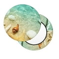 thumbnail image 2 of KLL Starfish And Seashell On The Beach Round Bar Chair Cushion Cover 13 inch ,Bar Stool Protector with Elastic, Soft Washable, 2 of 6