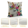 thumbnail image 4 of Cute Unicorn Cotton Linen Square Throw Waist Pillow Case Decorative Cushion Cover Pillowcase Sofa, 4 of 5