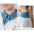thumbnail image 3 of YooGuoGuo Denim Fake Collar Detachable Blouse Dickey Collar Half Shirts Faux False Collar for Women & Girls Favors, 3 of 4