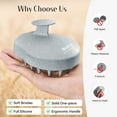 thumbnail image 4 of HEETA Scalp Massager 2 Pack, Soft Silicone Bristles to Remove Dandruff, Relieve Itching, Scalp Scrubber for Hair Care Relax Scalp, Grey & Beige, 4 of 8