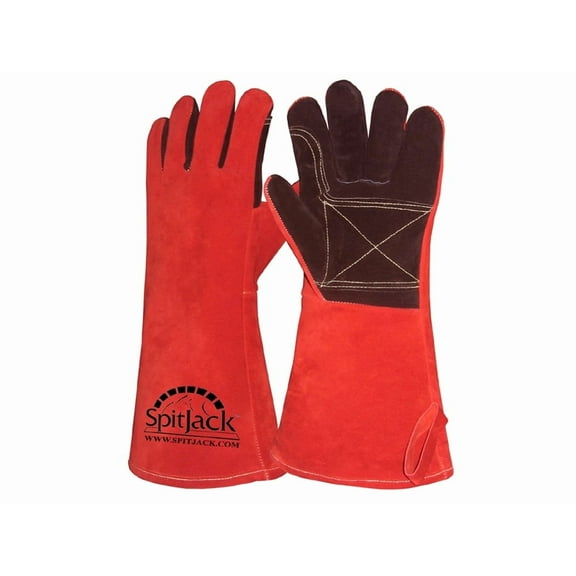 SpitJack Heat Resistant Fireproof Gloves for Grill, BBQ, Welding, Fireplace, Oven, Wood Stove & Kitchen Cooking