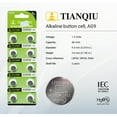 thumbnail image 2 of Tianqiu LR936H AG9 394A 1.5V Alkaline Coin Cell Batteries (100 Batteries), 2 of 10
