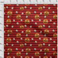 thumbnail image 3 of oneOone Cotton Cambric Candy Red Fabric Halloween Craft Projects Decor Fabric Printed By The Yard 42 Inch Wide, 3 of 4